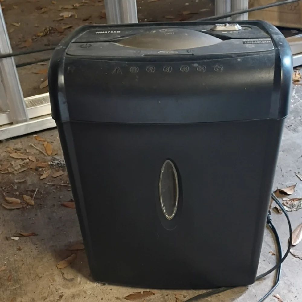 Black Paper Shredder Shredsafe